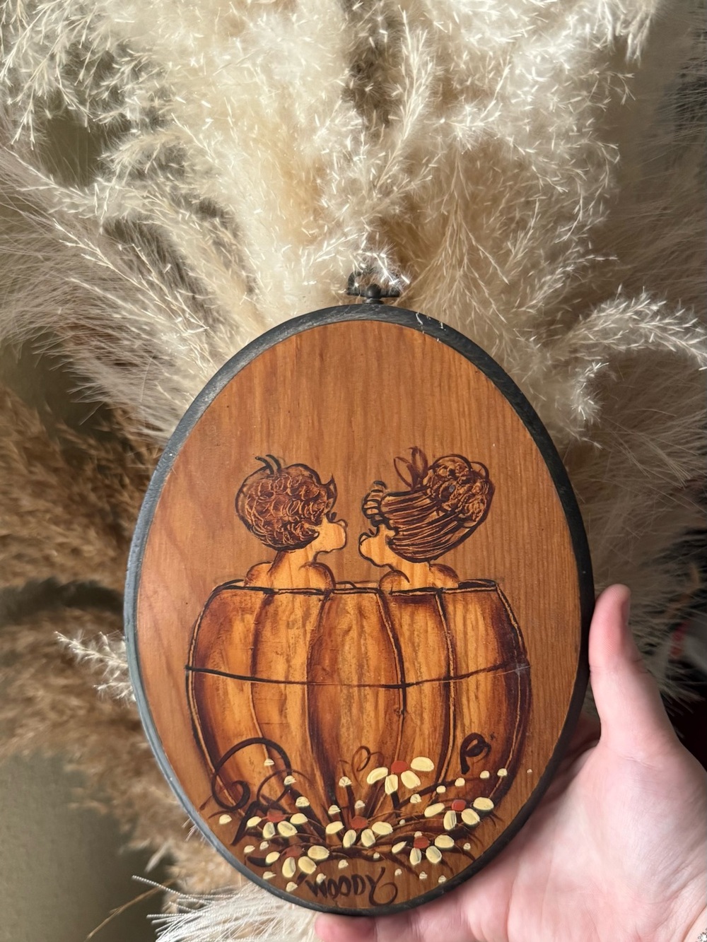 Hand Painted Wooden Wall Plaque